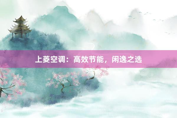 上菱空调：高效节能，闲逸之选